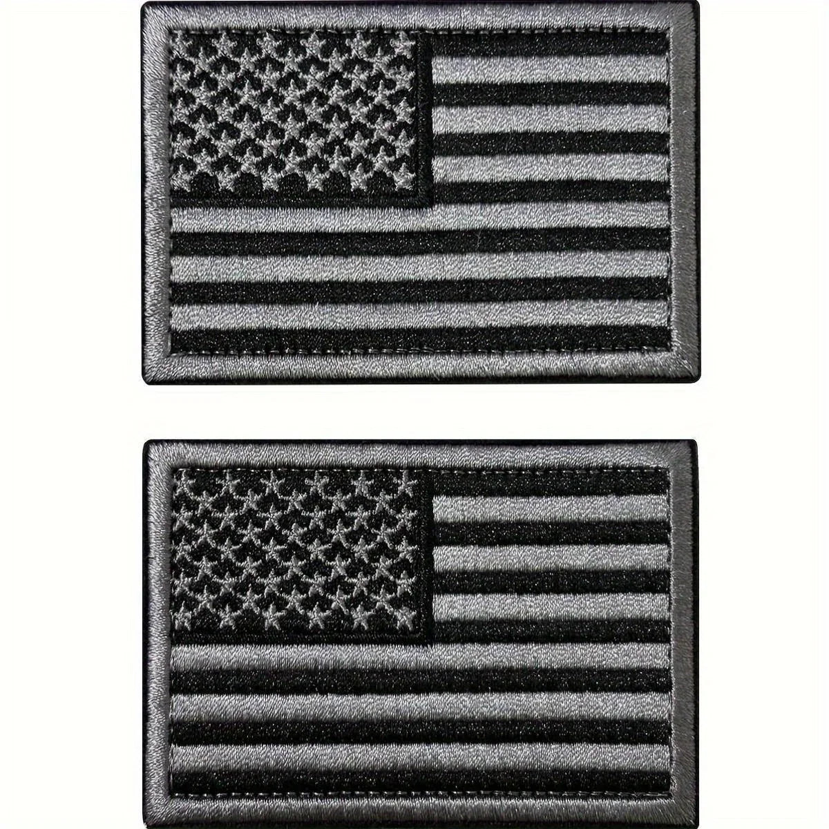 USA Flag Patch Set – Hook-and-Loop