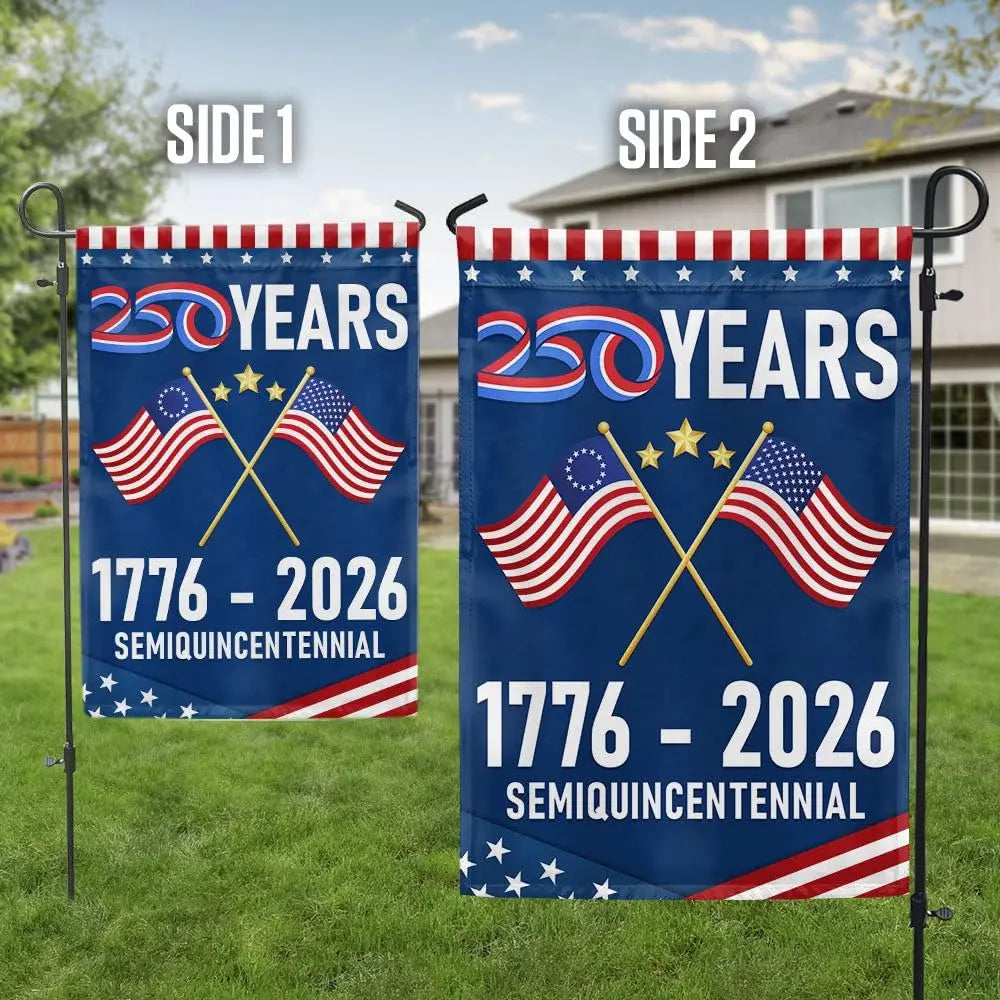 USA 250th Anniversary Garden Flag – Patriotic 1776–2026 Edition