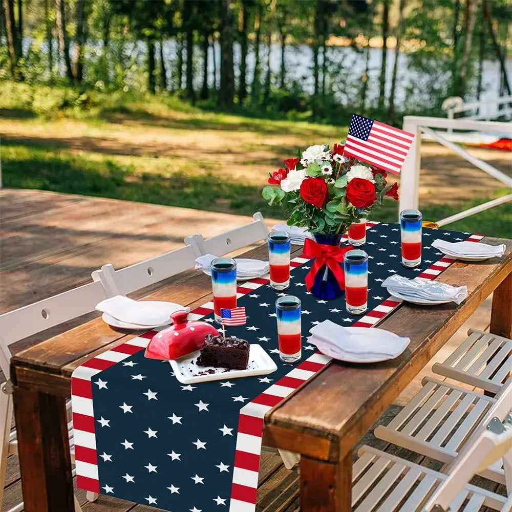 Patriotic Table Runner - "Farmhouse"