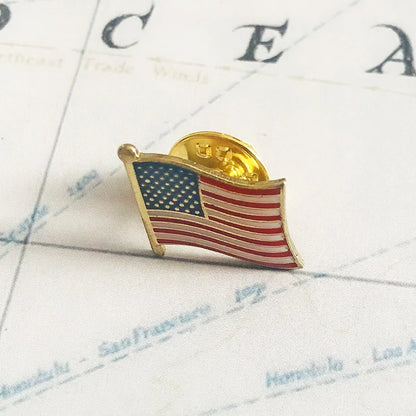 American Flag Pin & Patch Set