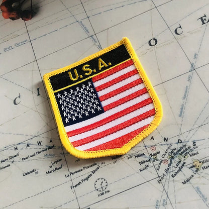 American Flag Pin & Patch Set
