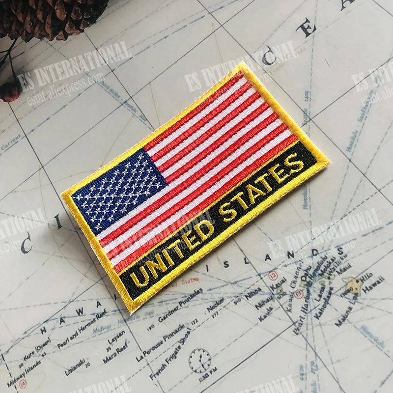 American Flag Pin & Patch Set