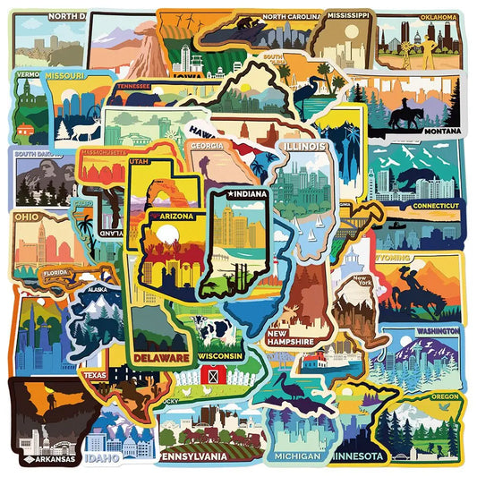 Patriotic Sticker Pack - 50 States