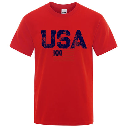 USA T-Shirt – Vintage Flag Print