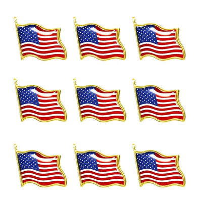 American Flag Enamel Lapel Pin - Event Size