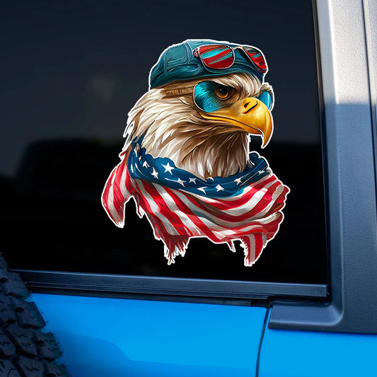 American Bald Eagle Vinyl Car Sticker – Waterproof