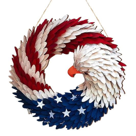 USA Front Door Wreath - Wood Design