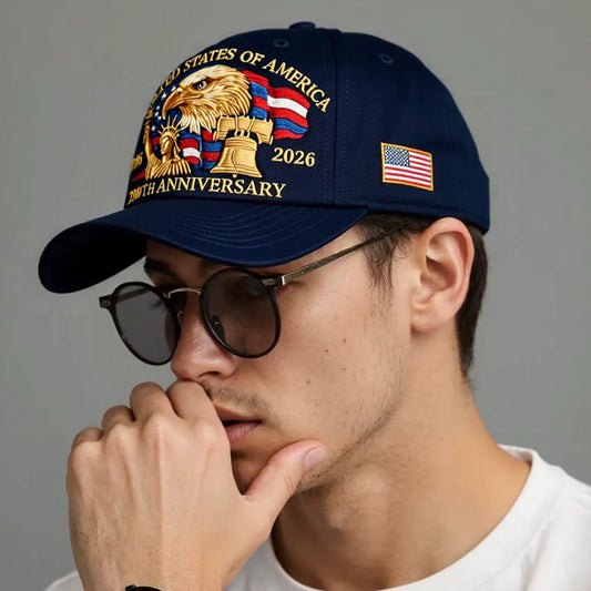 Bald Eagle USA 250th Anniversary Baseball Cap – Patriotic Edition