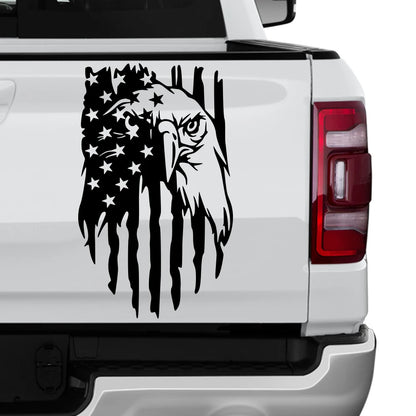 American Bald Eagle Tailgate Sticker