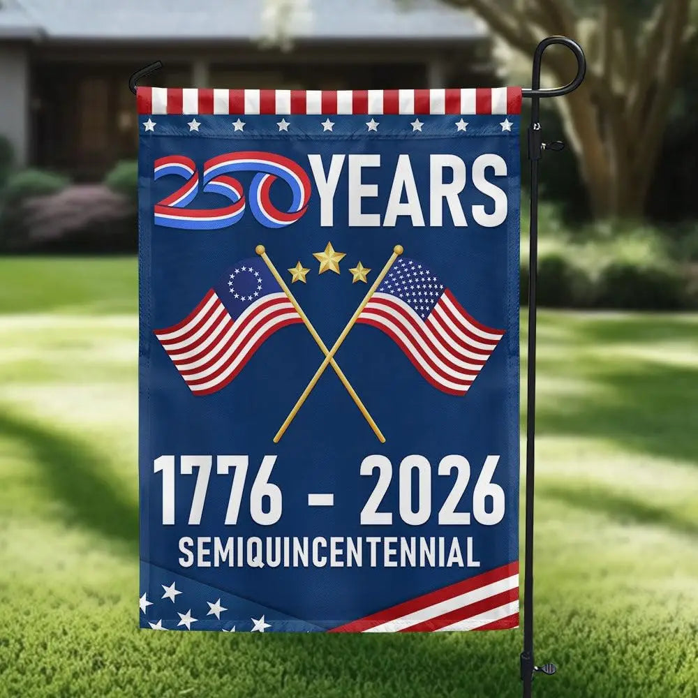 USA 250th Anniversary Garden Flag – Patriotic 1776–2026 Edition
