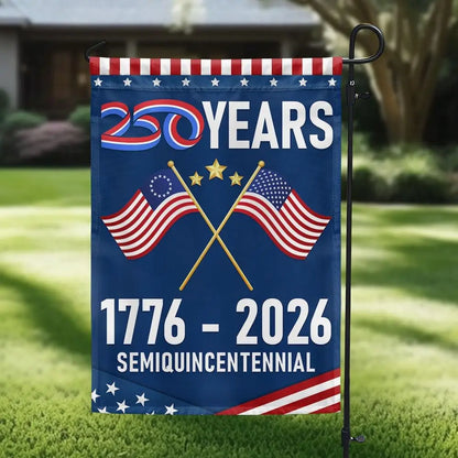USA 250th Anniversary Garden Flag – Patriotic 1776–2026 Edition