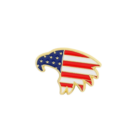Patriotic Enamel Pin - Freedom & Nation