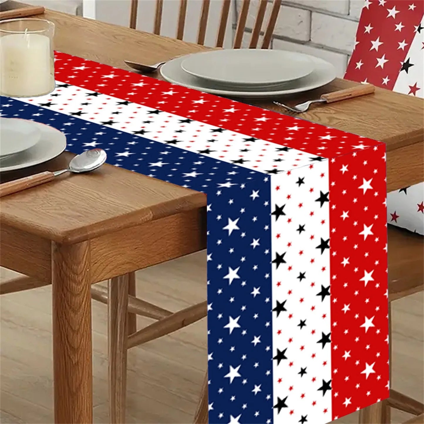Patriotic American Table Runner