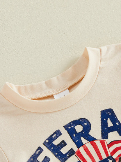 4th of July Toddler Boy Outfit - 2 Piece Set
