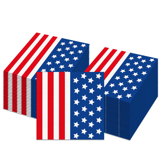 American Flag Paper Napkins – 20-Piece Set