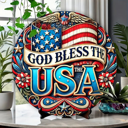 Patriotic Aluminum Wall Art – God Bless America