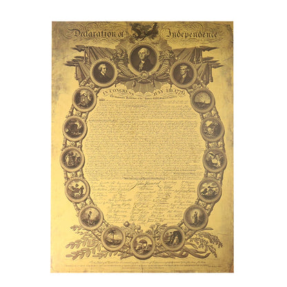 Historical Paper Poster of Declaration of Independence