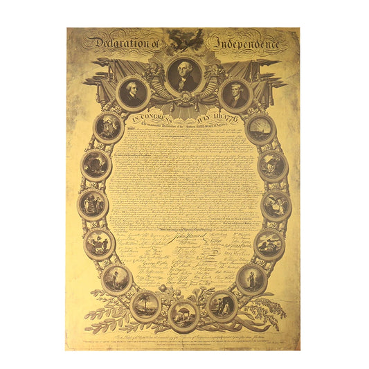 Historical Paper Poster of Declaration of Independence
