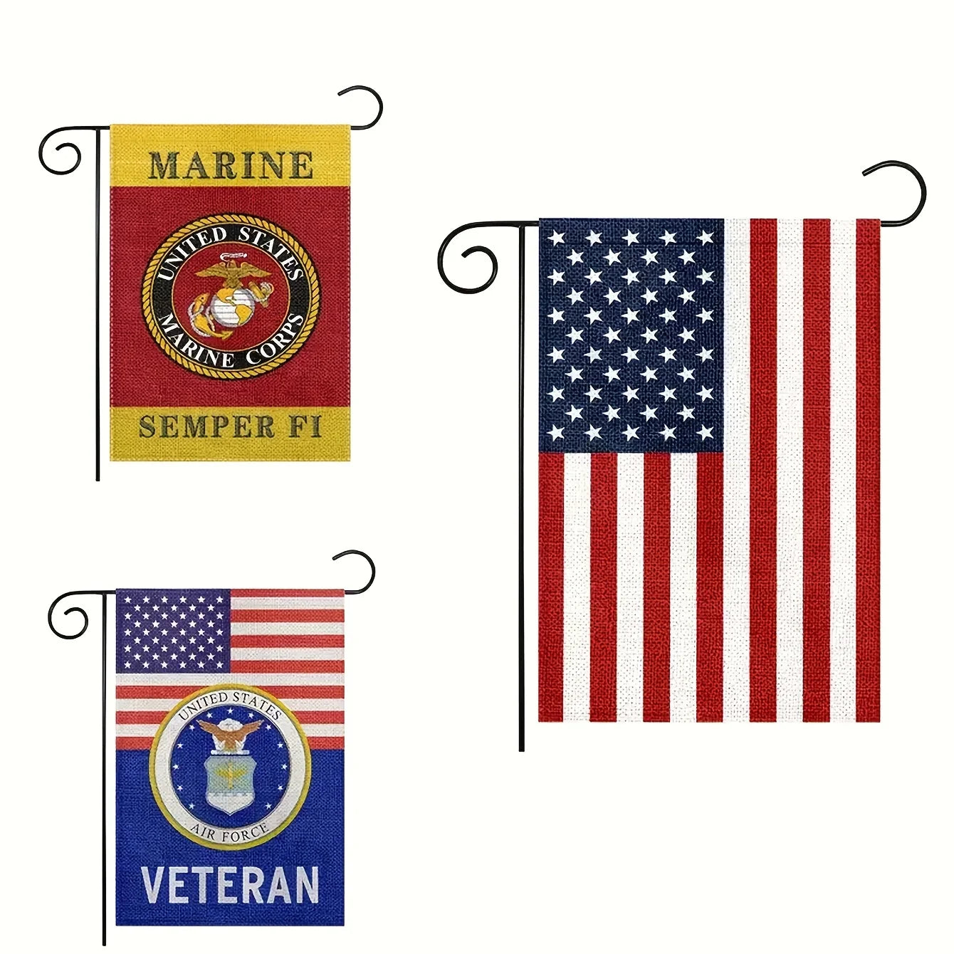 USA Garden Flag - Veterans