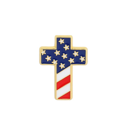 Patriotic Enamel Pin - Honor & Faith