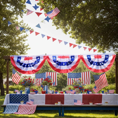 Classic American Pleated Fan Bunting