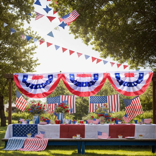 Classic American Pleated Fan Bunting