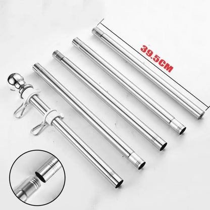 Flagpole Set Silver (6ft)