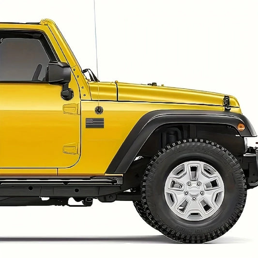 Matte Black American Flag Decal