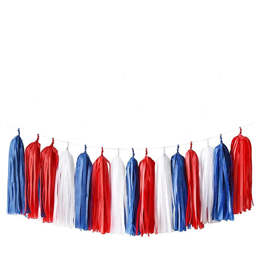 Red, White & Blue DIY Tassel Garland