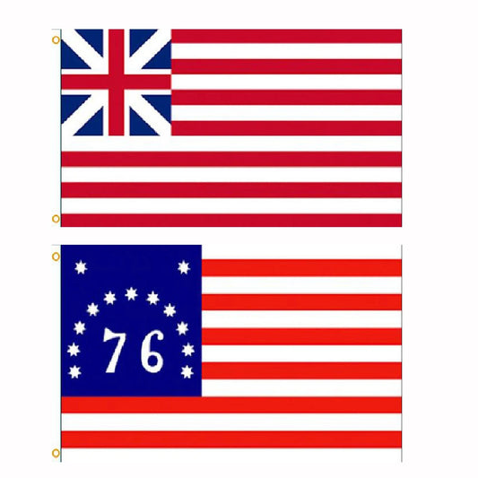 American Revolution Flag - Bennington 76 & Grand Union (1775)