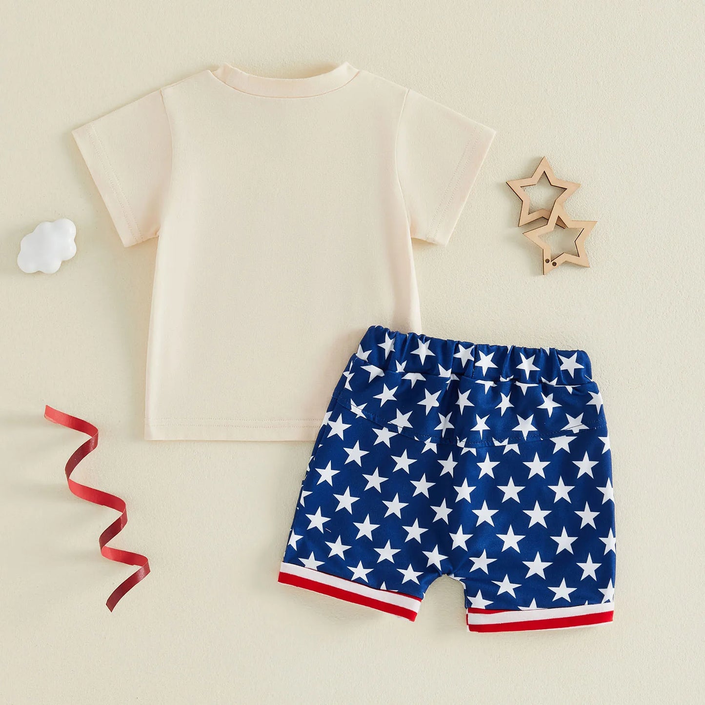4th of July Toddler Boy Outfit - 2 Piece Set