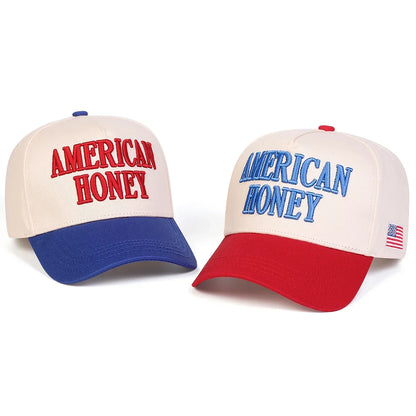 AMERICAN HONEY Woman Baseball Cap - Blue