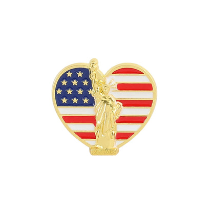 Patriotic Enamel Pin - Honor & Faith