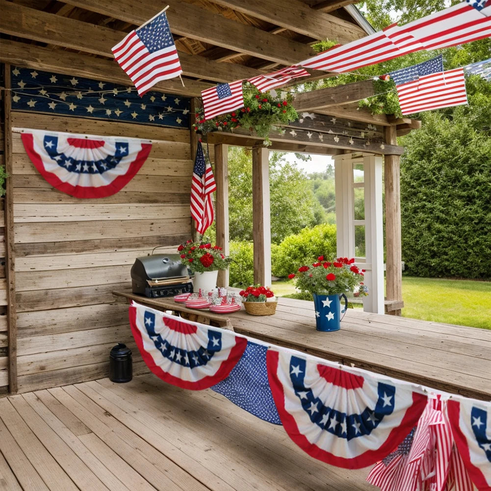 Classic American Pleated Fan Bunting