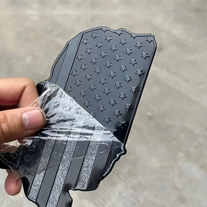 Metal American Flag Map Decal - Vehicle Exterior