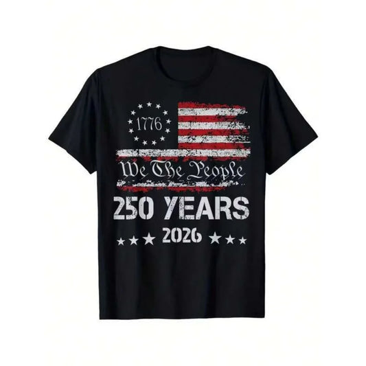 We The People – America 250 Years Patriotic T-Shirt (1776–2026)
