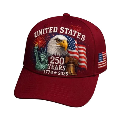 Bald Eagle USA 250th Anniversary Baseball Cap – Classic Edition