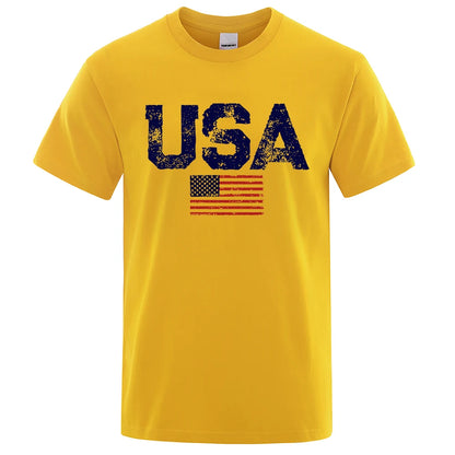 USA T-Shirt – Vintage Flag Print
