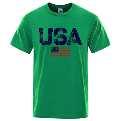 USA T-Shirt – Vintage Flag Print