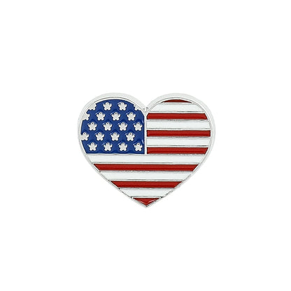 Patriotic Enamel Pin - Honor & Faith