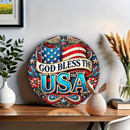 Patriotic Aluminum Wall Art – God Bless America