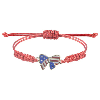 American Flag Pendent Bracelet
