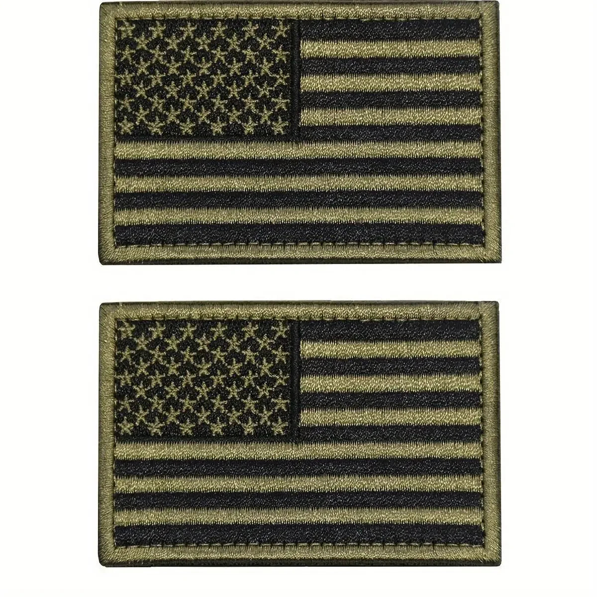 USA Flag Patch Set – Hook-and-Loop