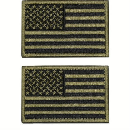 USA Flag Patch Set – Hook-and-Loop