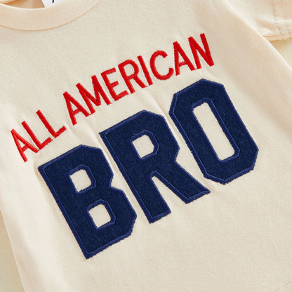 4th of July Toddler Boy Outfit - 2 Piece Set