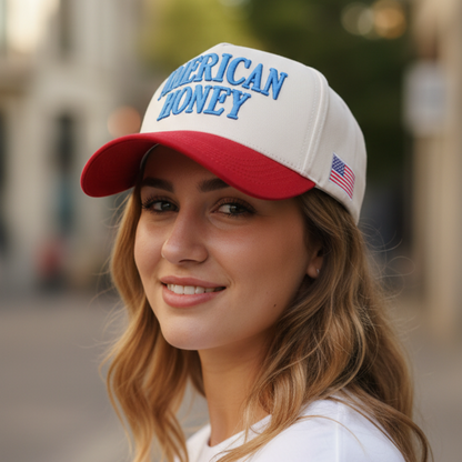 AMERICAN HONEY Woman Baseball Cap - Red